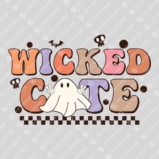 Wicked Cute – Retro Ghost Kids Halloween DTF Transfer