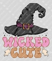 Wicked Cute – Kids Halloween Witch Hat DTF Transfer