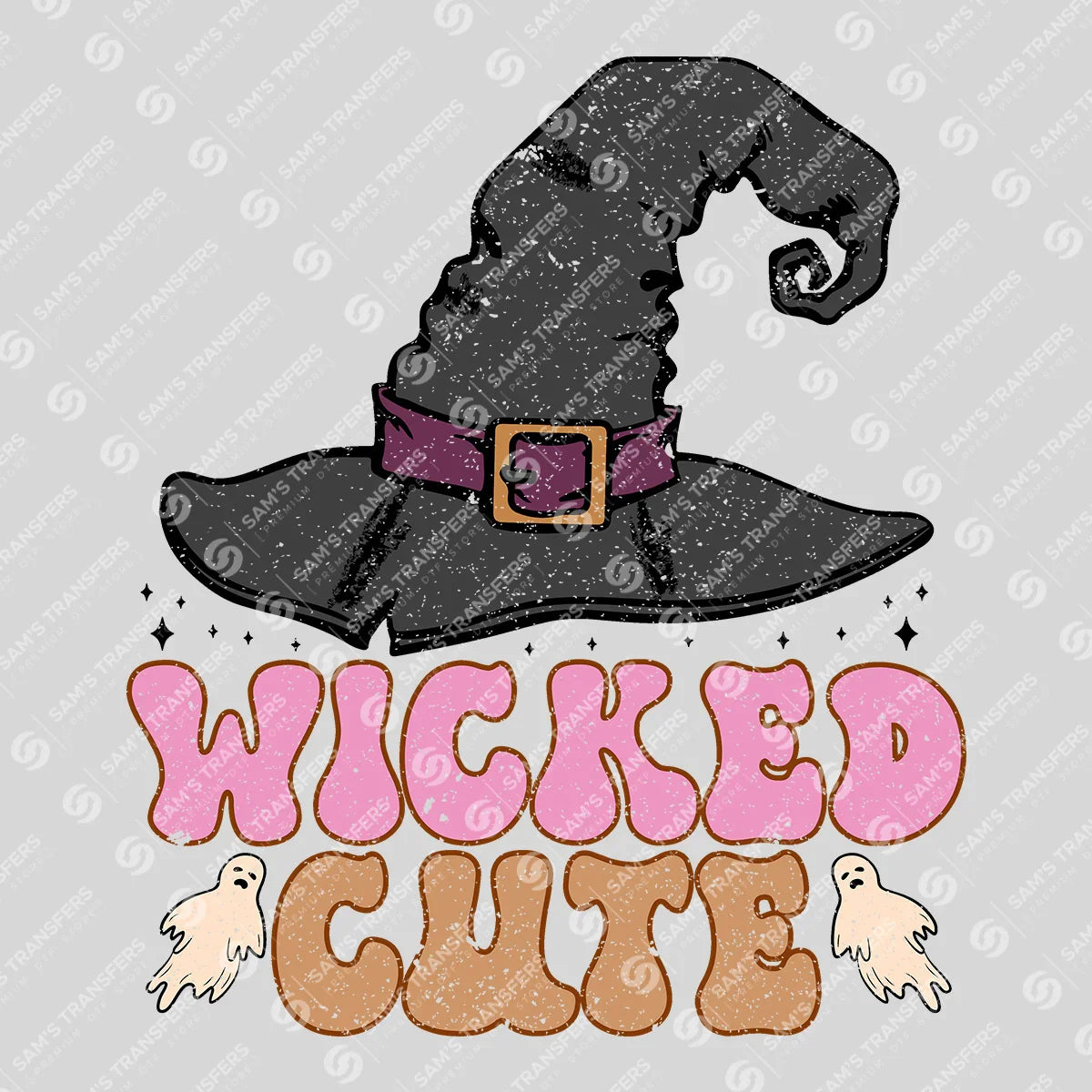 Wicked Cute – Kids Halloween Witch Hat DTF Transfer