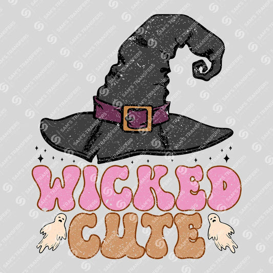 Wicked Cute – Kids Halloween Witch Hat DTF Transfer