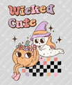 Wicked Cute – Ghost & Pumpkin Kids Halloween DTF Transfer