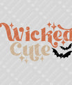 Wicked Cute – Retro Halloween Bat Kids DTF Transfer