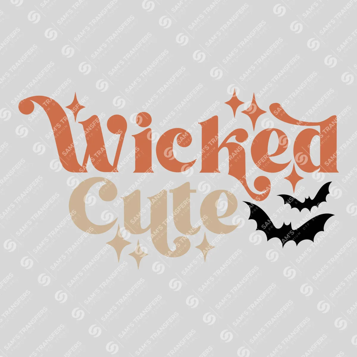 Wicked Cute – Retro Halloween Bat Kids DTF Transfer