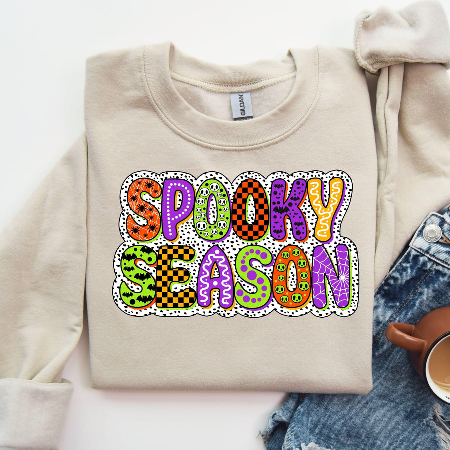 Spooky Season Colorful DTF Transfer