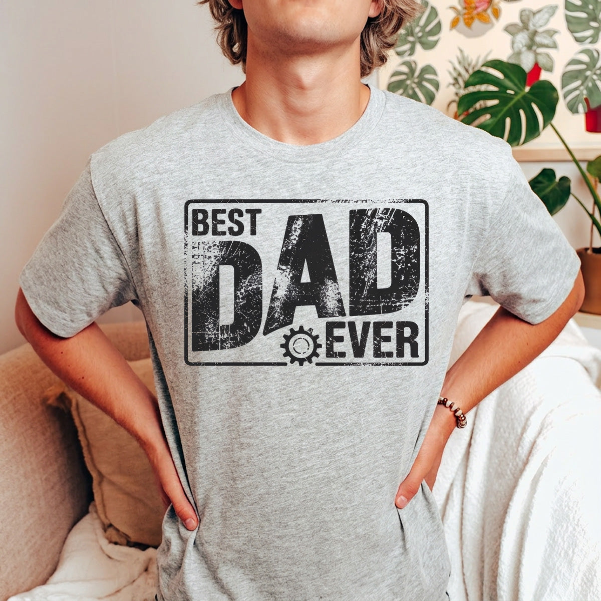 Father's Day Best Dad Text Ready DTF Transfer | FR2003