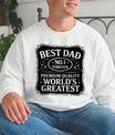 Father's Day Best Dad Text Ready DTF Transfer | FR2028