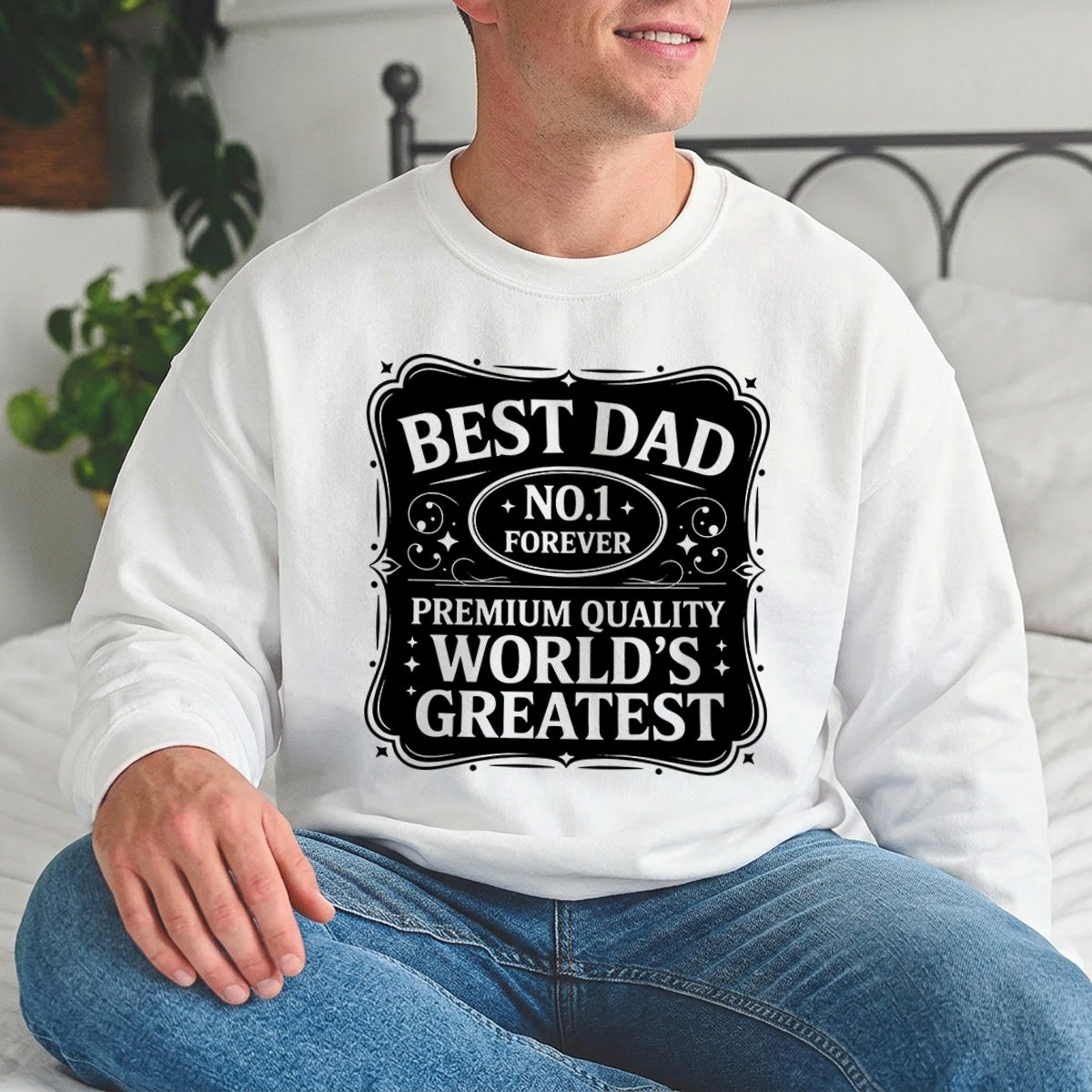 Father's Day Best Dad Text Ready DTF Transfer | FR2028