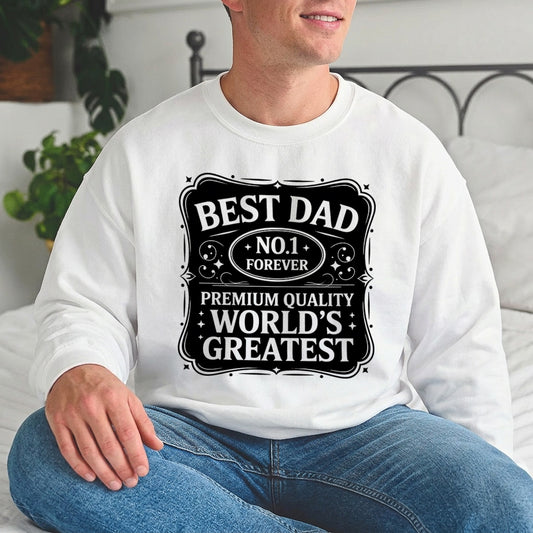 Father's Day Best Dad Text Ready DTF Transfer | FR2028