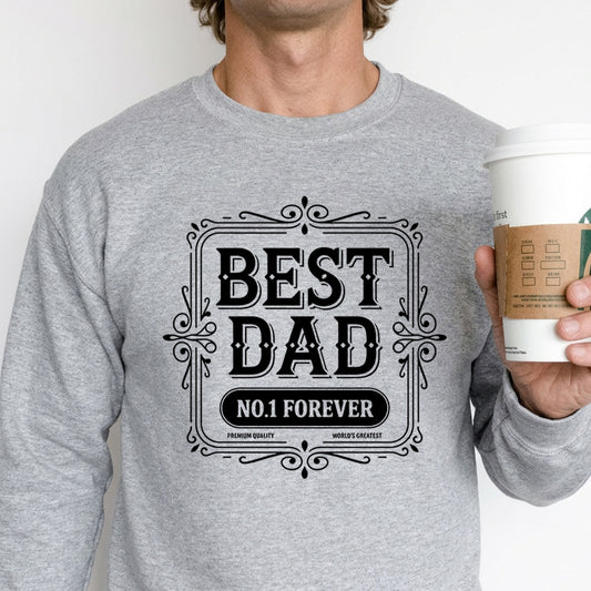 Father's Day Best Dad Text Ready DTF Transfer | FR2032