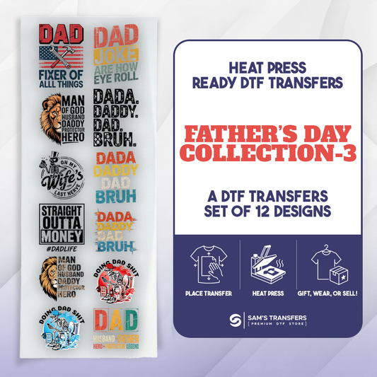 Fathers Day DTF Transfer Bundle | Best Seller Adult-size T-shirt Designs | Artboard_Karma_Dad_2