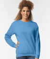 a blue Gildan® 18000 Adult Crewneck Sweatshirt