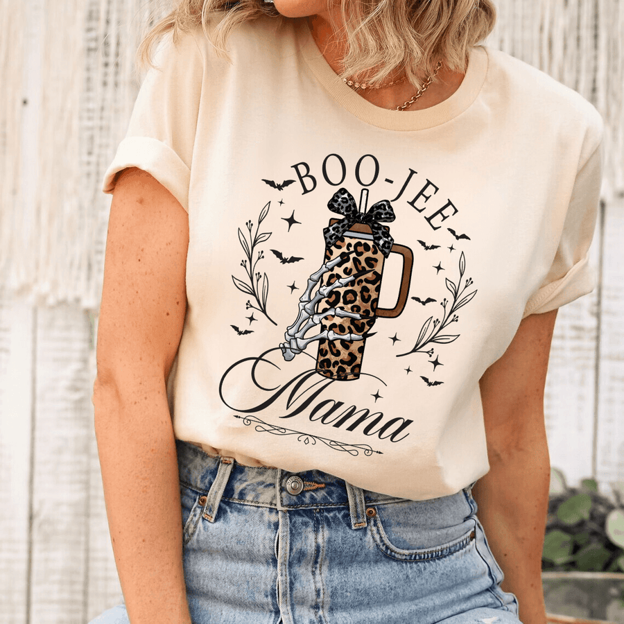 Boo-Jee Mama Leopard Print DTF Transfer