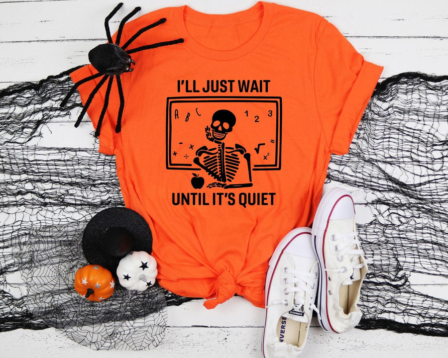 Silent Skeleton Teacher - Halloween DTF Transfer