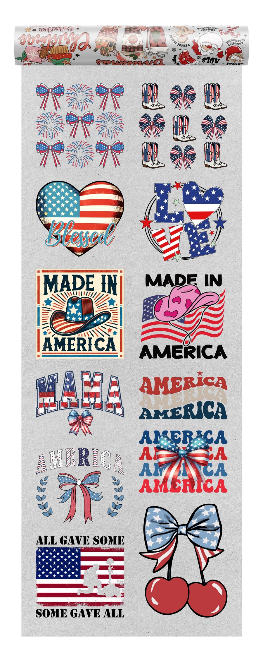 Patriotic DTF Transfer Bundle - 12 Ready-to-Press Memorial & USA-Themed Designs