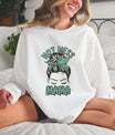 Hot Mess Mama DTF Transfer – Stylish Messy Bun Mom Life Design - Sam's DTF Transfers