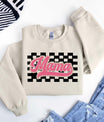 Checkered Pink Mama Ready-to-Press DTF Transfer - Sam's DTF Transfers