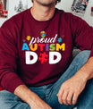 Proud Autism Dad Father's Day Awareness Ready DTF Transfer | FR2137