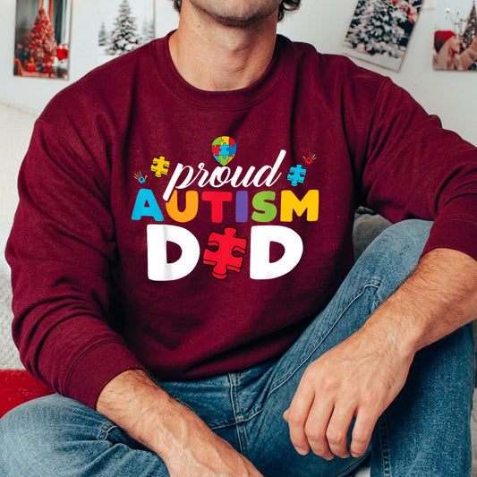 Proud Autism Dad Father's Day Awareness Ready DTF Transfer | FR2137