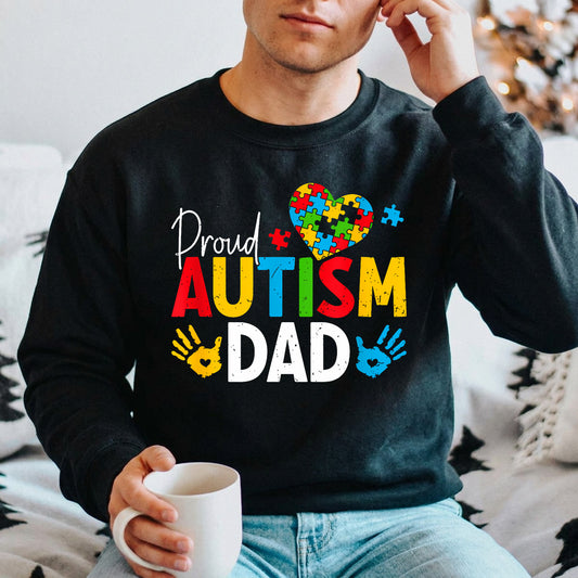 Proud Autism Dad Father's Day Awareness Ready DTF Transfer | FR2123