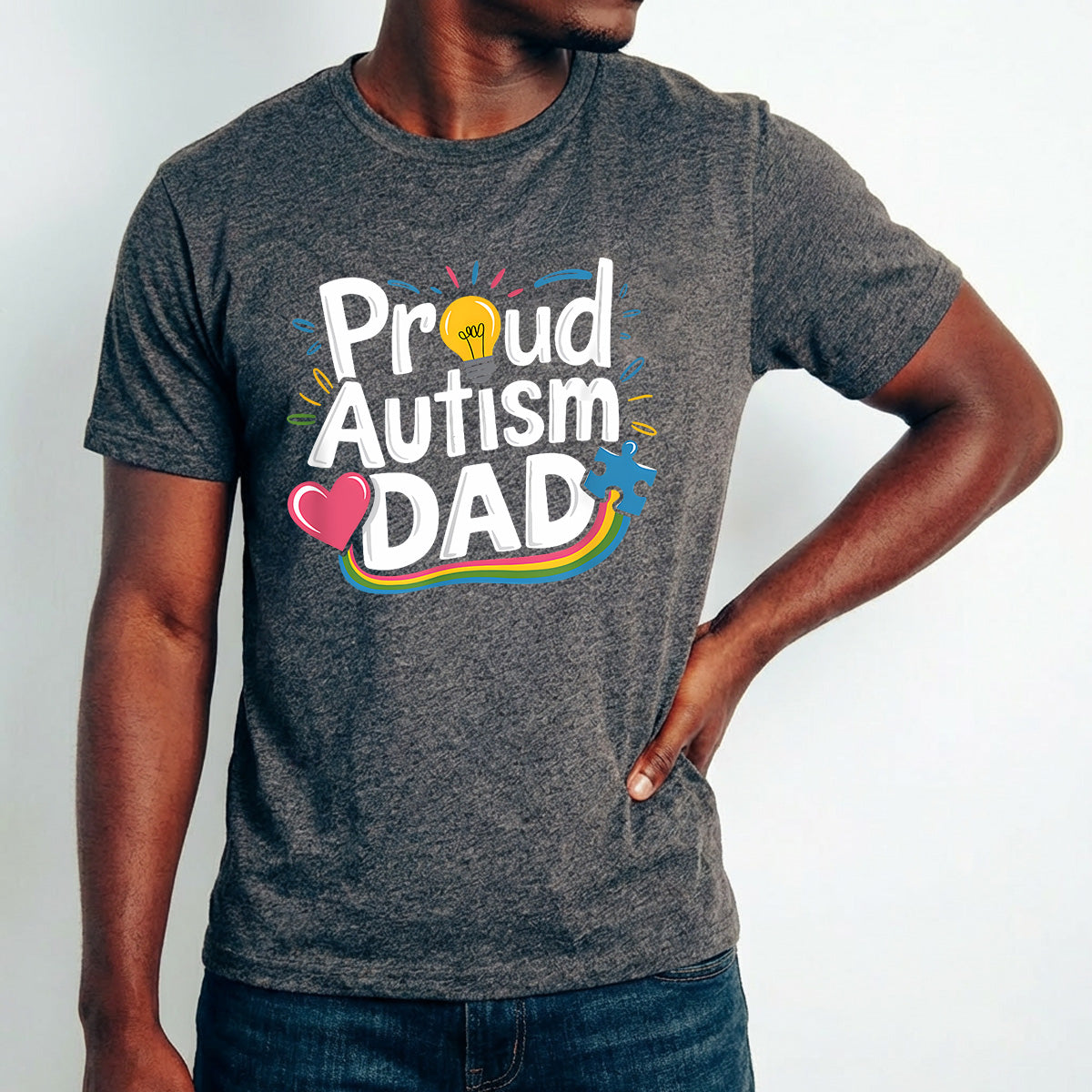 Proud Autism Dad Father's Day Awareness Ready DTF Transfer | FR2124