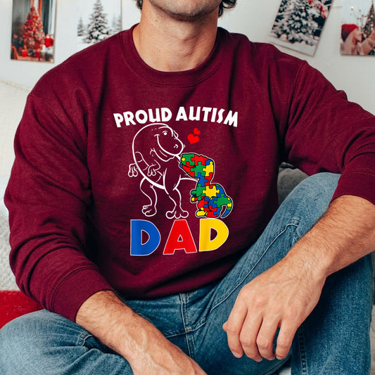 Proud Autism Dad Father's Day Awareness Ready DTF Transfer | FR2127