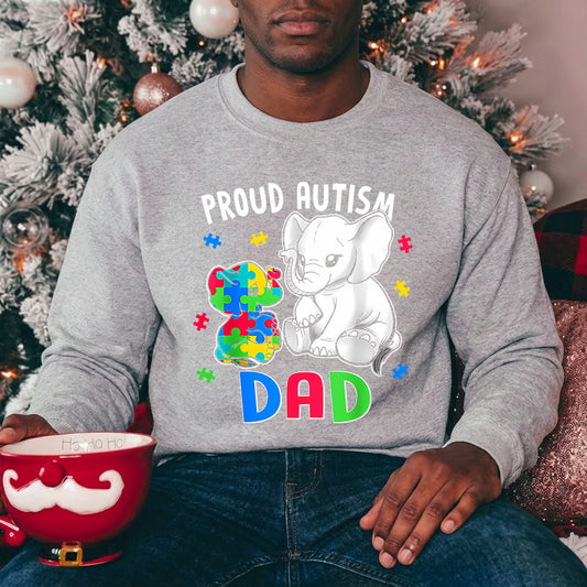 Proud Autism Dad Father's Day Awareness Ready DTF Transfer | FR2128