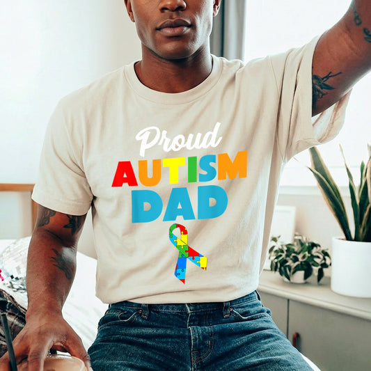 Proud Autism Dad Father's Day Awareness Ready DTF Transfer | FR2130