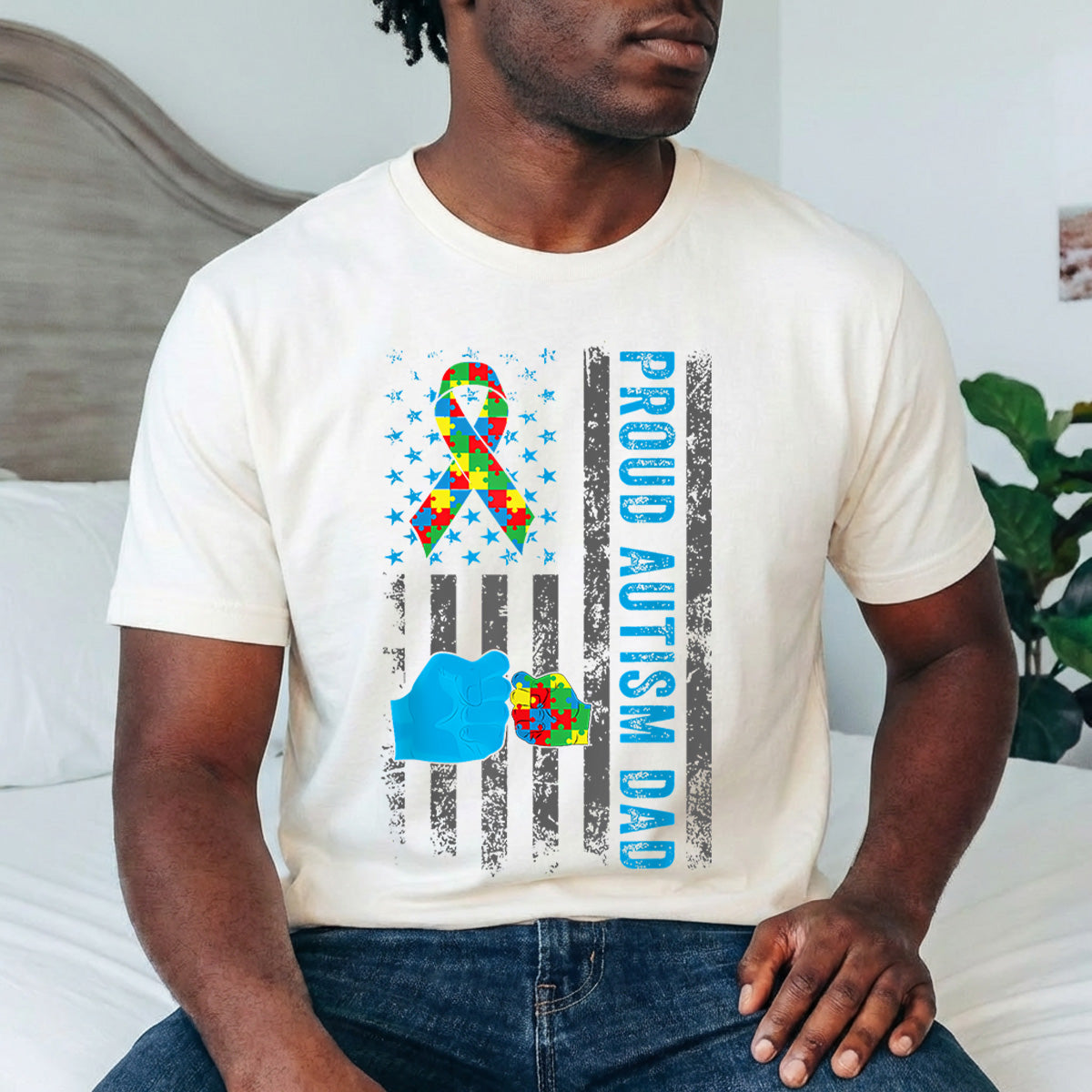 Proud Autism Dad Father's Day Awareness Ready DTF Transfer | FR2131