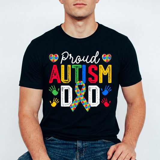 Proud Autism Dad Father's Day Awareness Ready DTF Transfer | FR2136