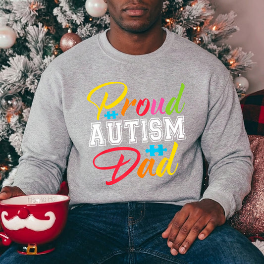 Proud Autism Dad Father's Day Awareness Ready DTF Transfer | FR2141