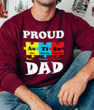Proud Autism Dad Father's Day Awareness Ready DTF Transfer | FR2143