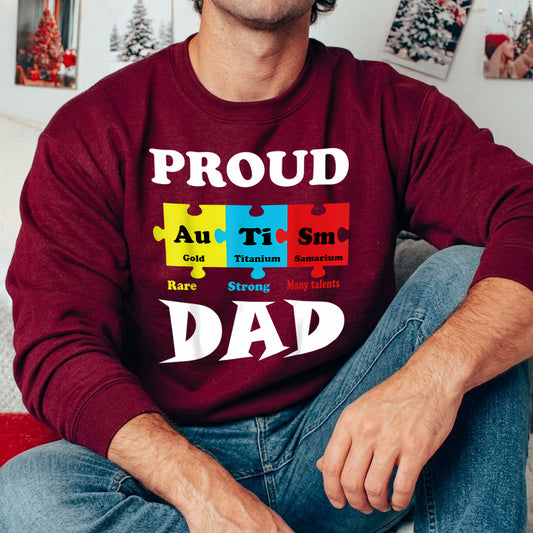 Proud Autism Dad Father's Day Awareness Ready DTF Transfer | FR2143