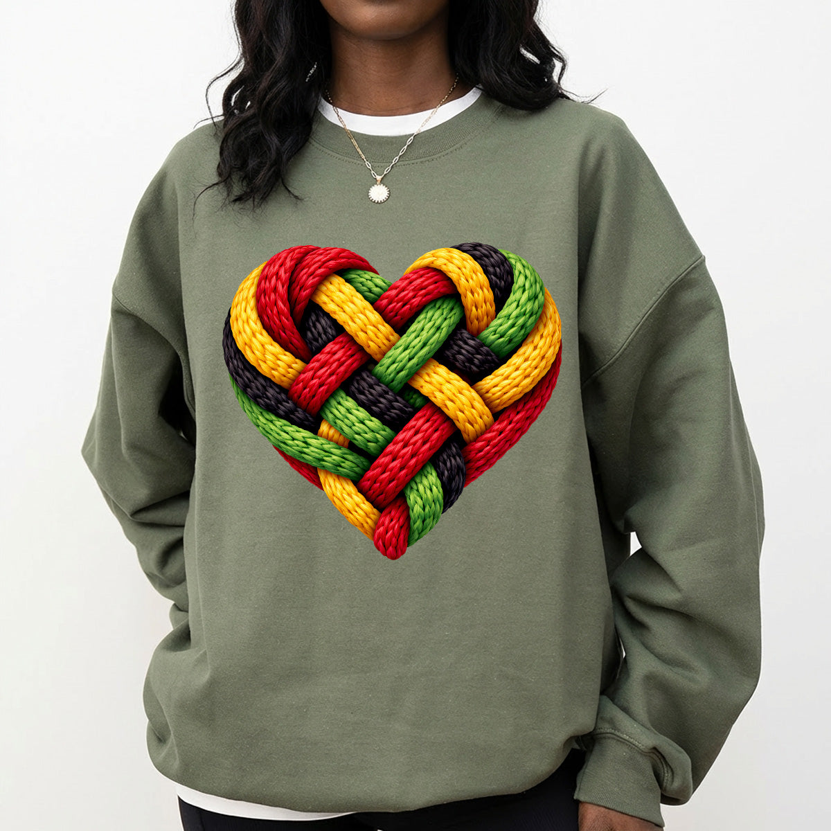 Shirt featuring a Black History-themed DTF transfer.
