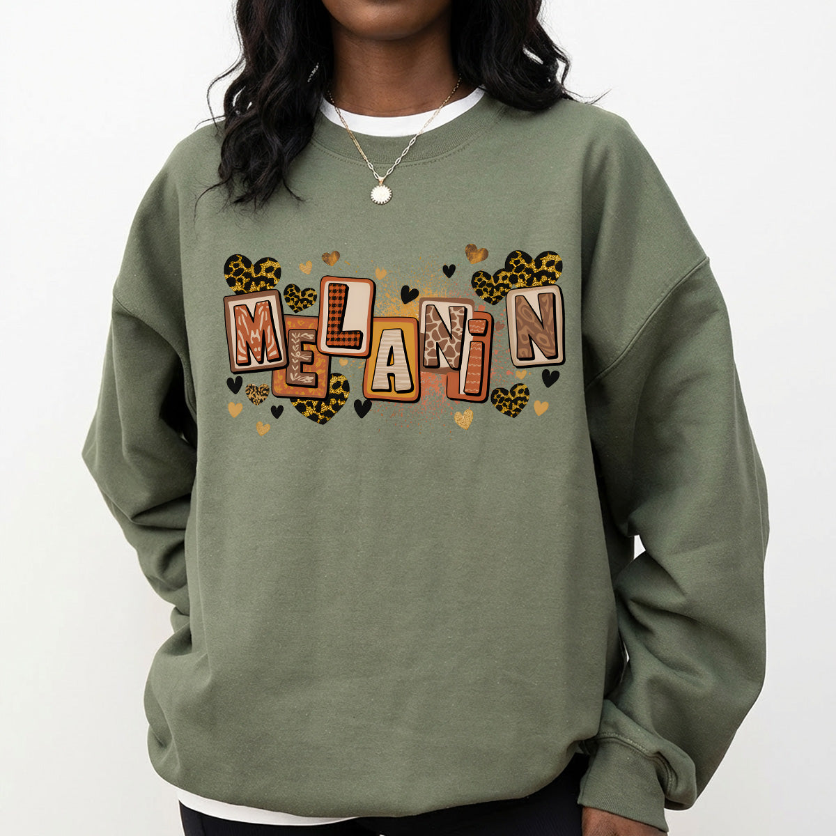 Shirt featuring a Black History-themed DTF transfer.