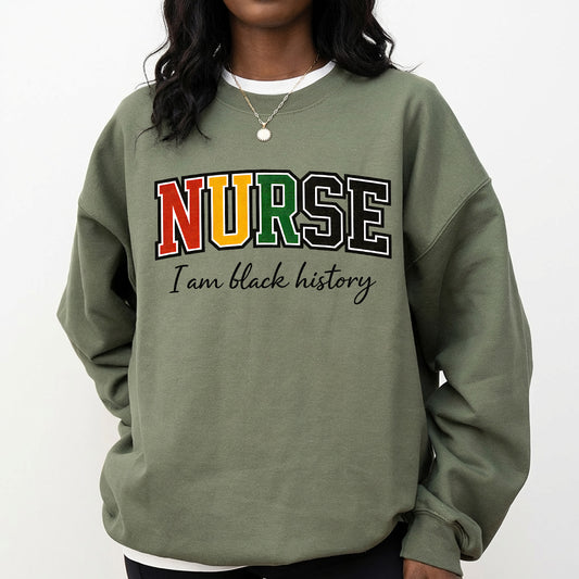 Shirt featuring a Black History-themed DTF transfer.