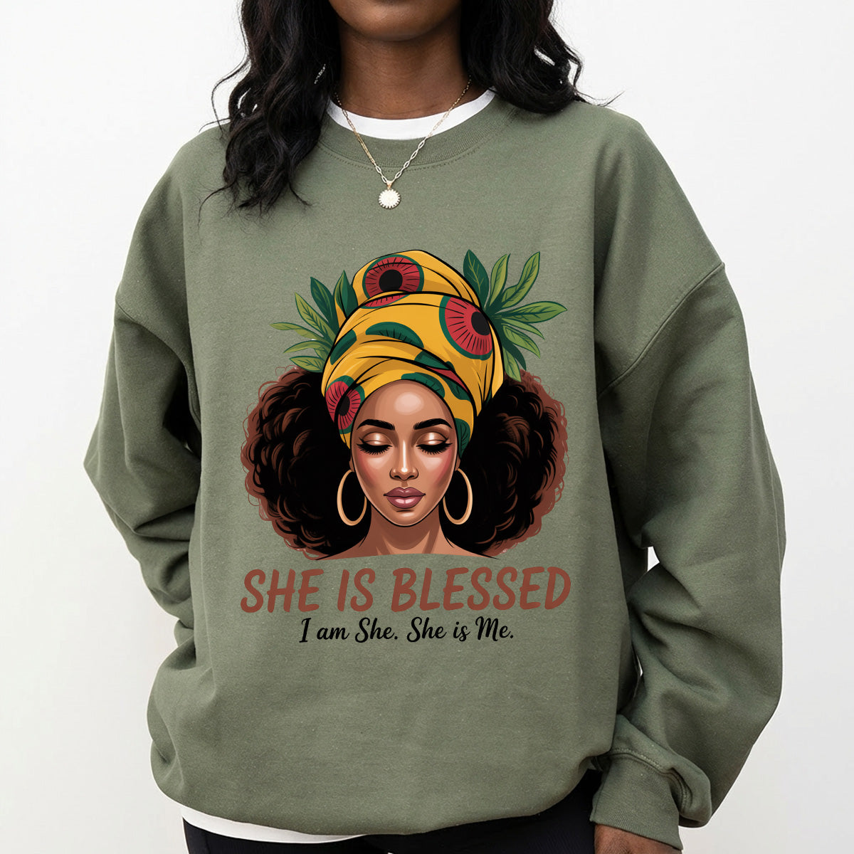 Shirt featuring a Black History-themed DTF transfer.
