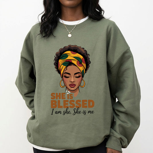 Shirt featuring a Black History-themed DTF transfer.