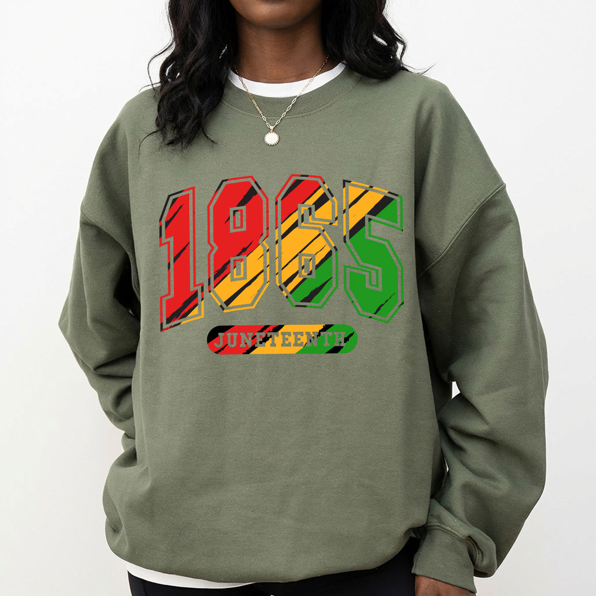 Shirt featuring a Black History-themed DTF transfer.