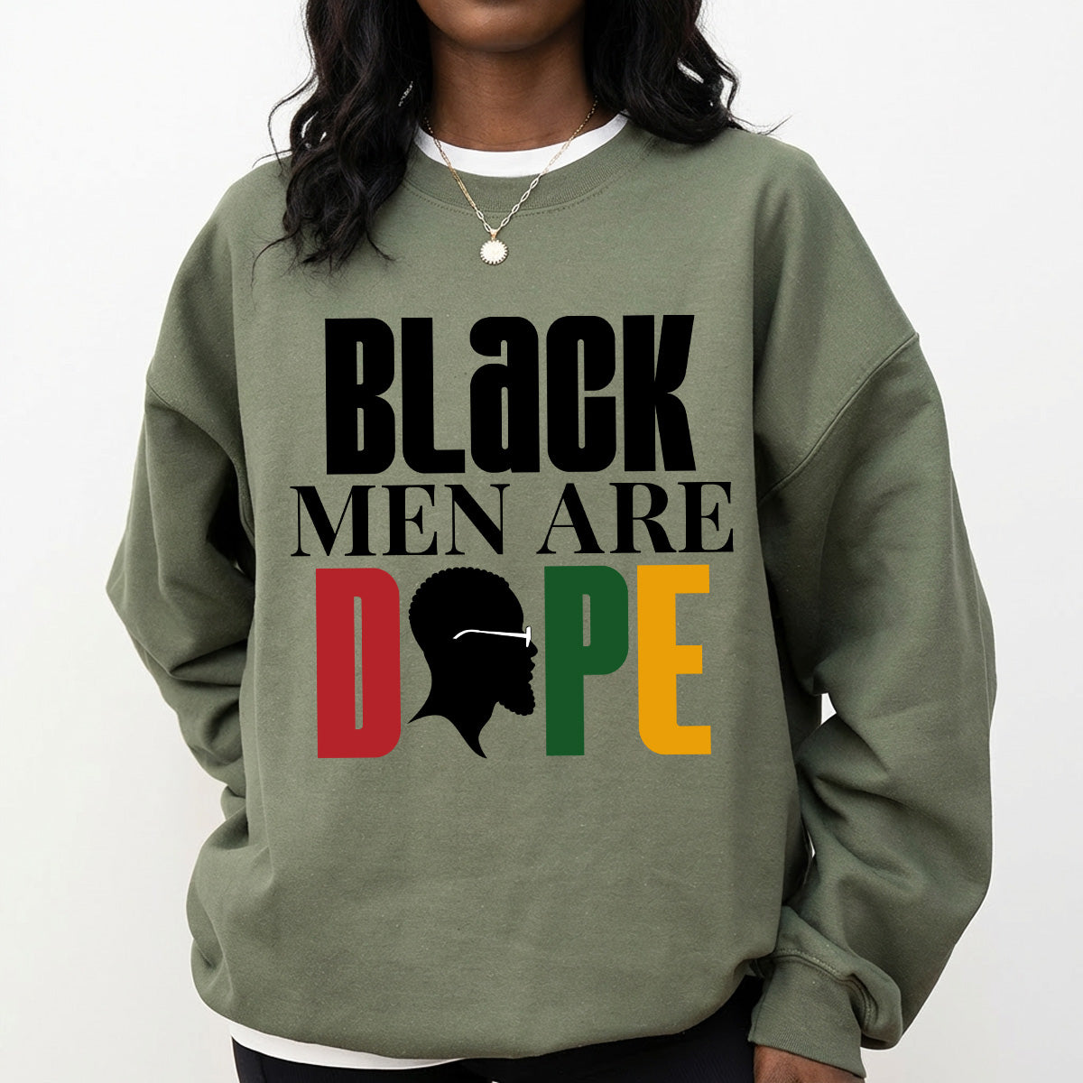 Shirt featuring a Black History-themed DTF transfer.