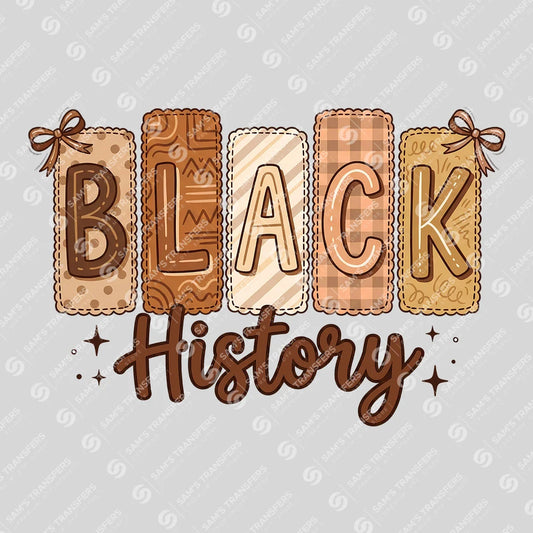 Black History DTF Transfer