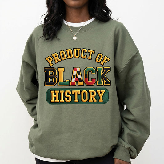 Shirt featuring a Black History-themed DTF transfer.