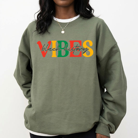 Shirt featuring a Black History-themed DTF transfer.