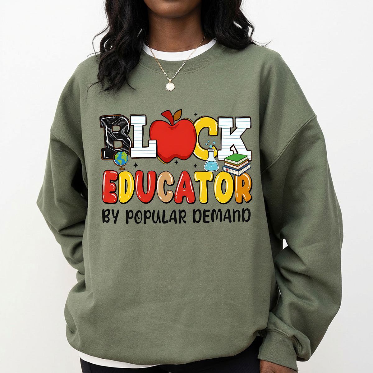 Shirt featuring a Black History-themed DTF transfer.