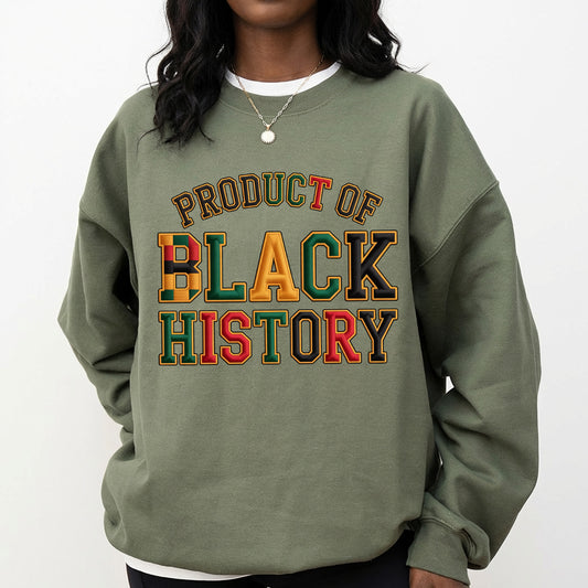 Shirt featuring a Black History-themed DTF transfer.
