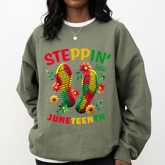 Shirt featuring a Black History-themed DTF transfer.