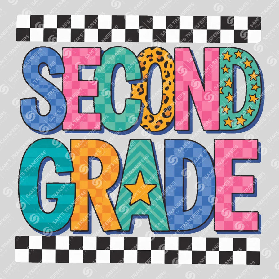 Second Grade Ready-to-Press DTF Transfer | SAT00040