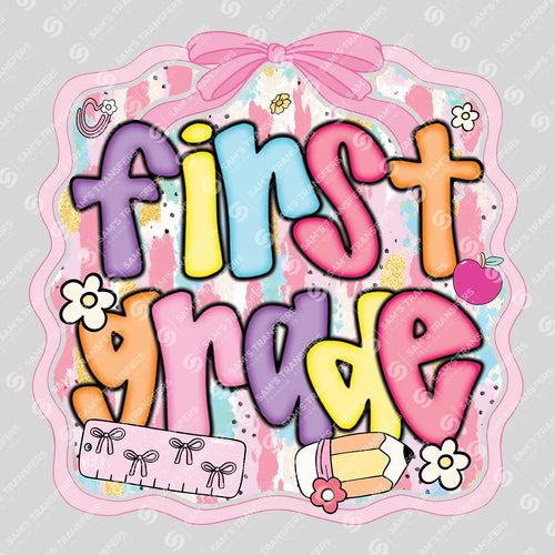 First Grade Doodle Ready-to-Press DTF Transfer | SAT00126