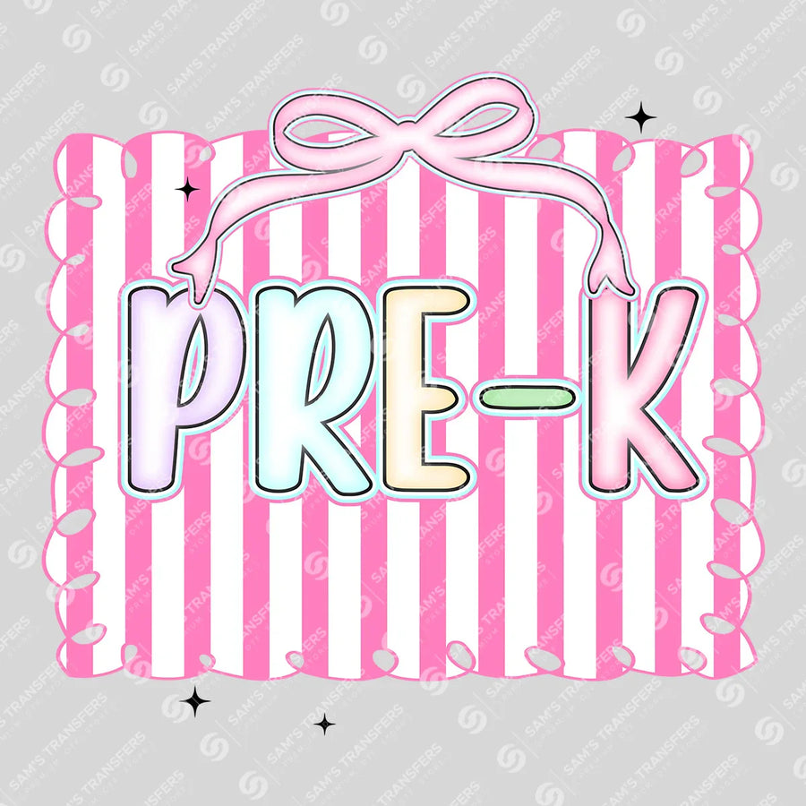 Pre-K Pastel Ready-to-Press DTF Transfer | SAT00244
