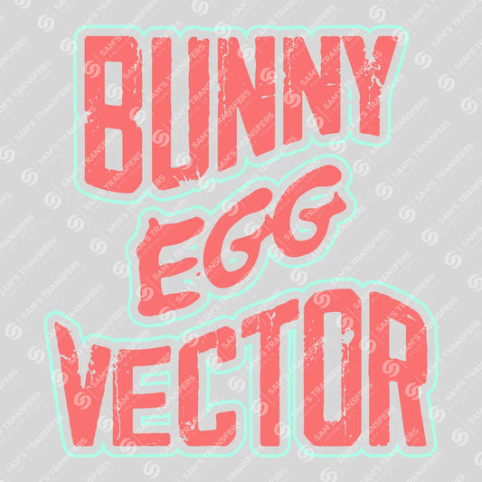 Apparel featuring a Bunny Egg-themed DTF transfer.
