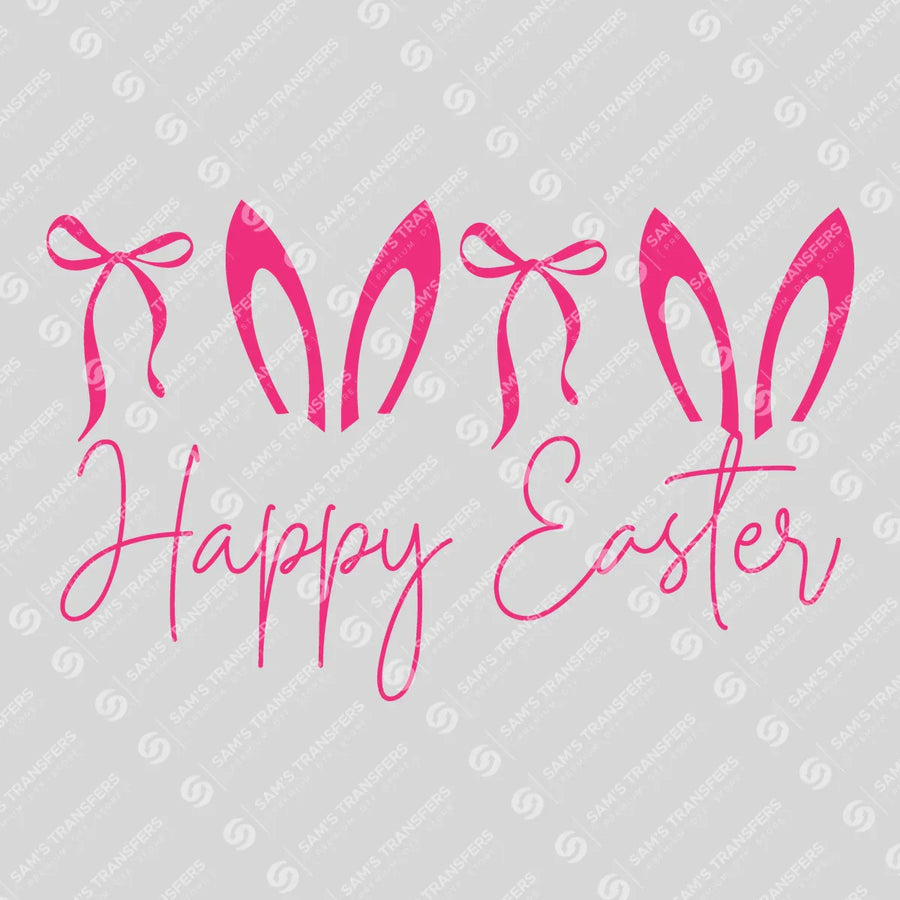 Happy Easter Bunny Ears Ready-to-Press DTF Transfer | SAT00314